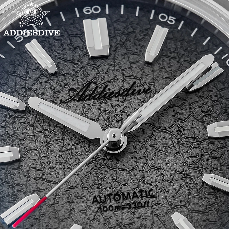 

ADDIESDIVE New AD2091 Luxury Automatic Watch 100m Waterproof Stainless Steel Gradient Dial Men Mechanical Diving Watches for Men