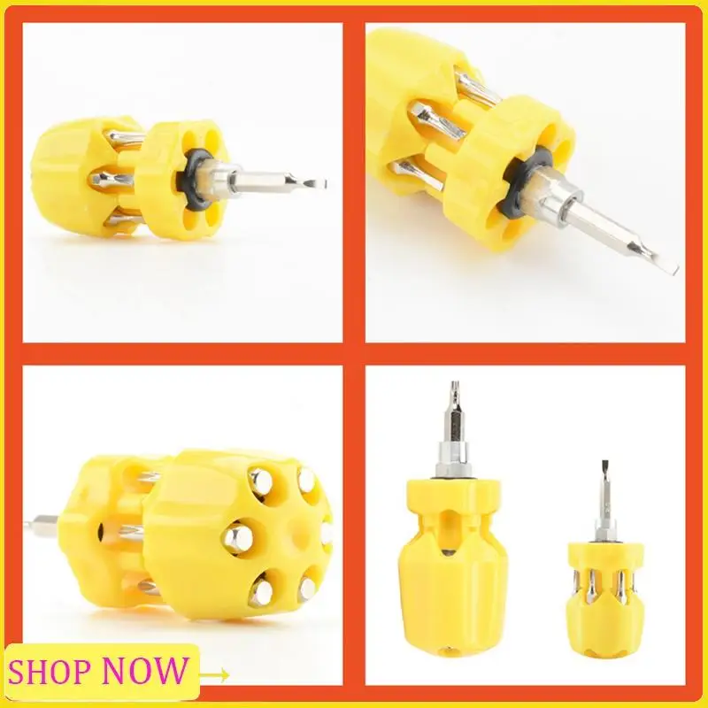 

Especial, 2 шт., набор многофункциональных отверток 6-в-1, ручные инструменты, отвертка с Т-образной головкой, многофункциональная отвертка желтого + красного цвета