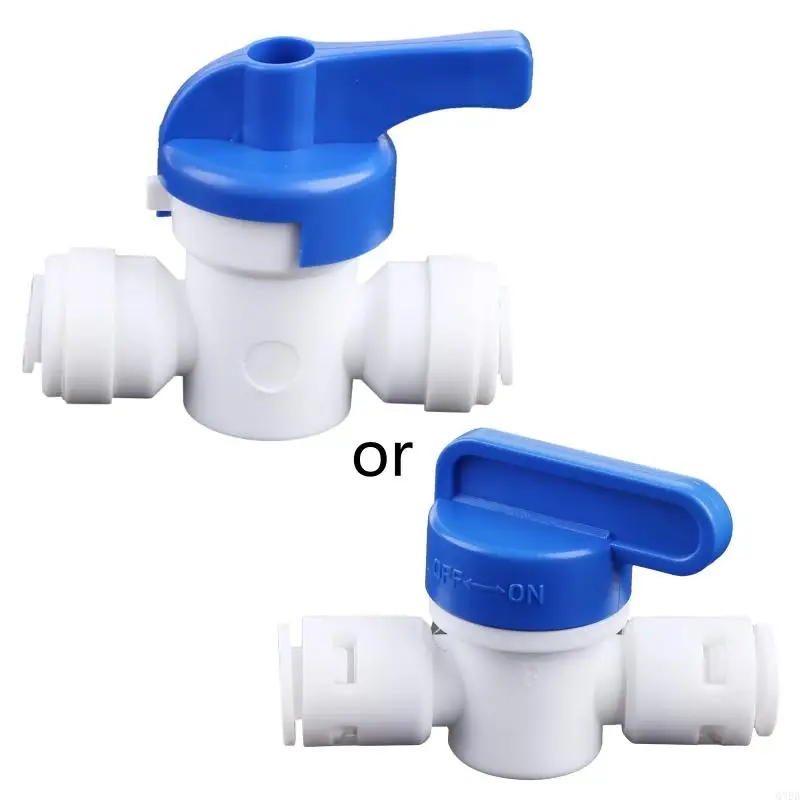 Q39B Fit 1/4" OD Tube Tap Shut off Ball for Valve POM Quick Fitting Connector For Aquarium RO Water Filter Reverse Osmosis Sy