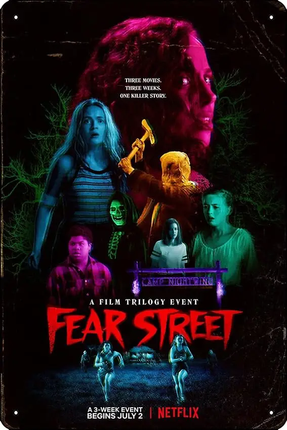 Fear Street Part 1-1994 (2021) Poster Funny Metal Tin Sign for Home Kitchen Bar Room Garage Decor 