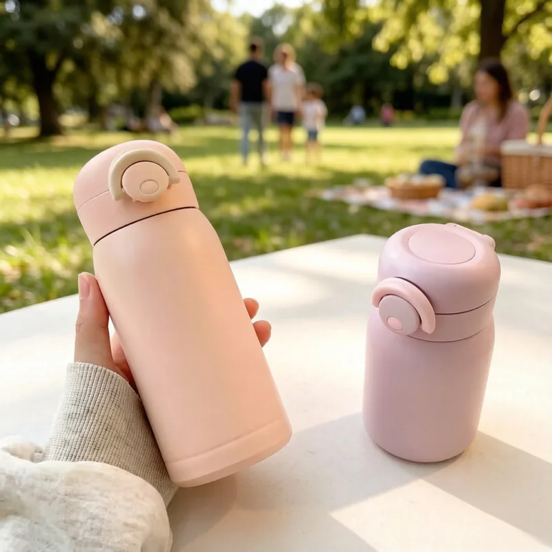 Mini Thermos Cup 220/350ml, Pocket Stainless Steel Thermal Coffee Mug, Vacuum Insulated Hot Water Bottle for Kids Gift