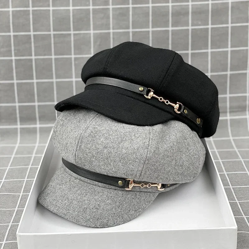 Female Retro Berets Caps Fashion Bonnets Hats Octagonal Newsboy Hats Head Elegant Accessories for Women Caps