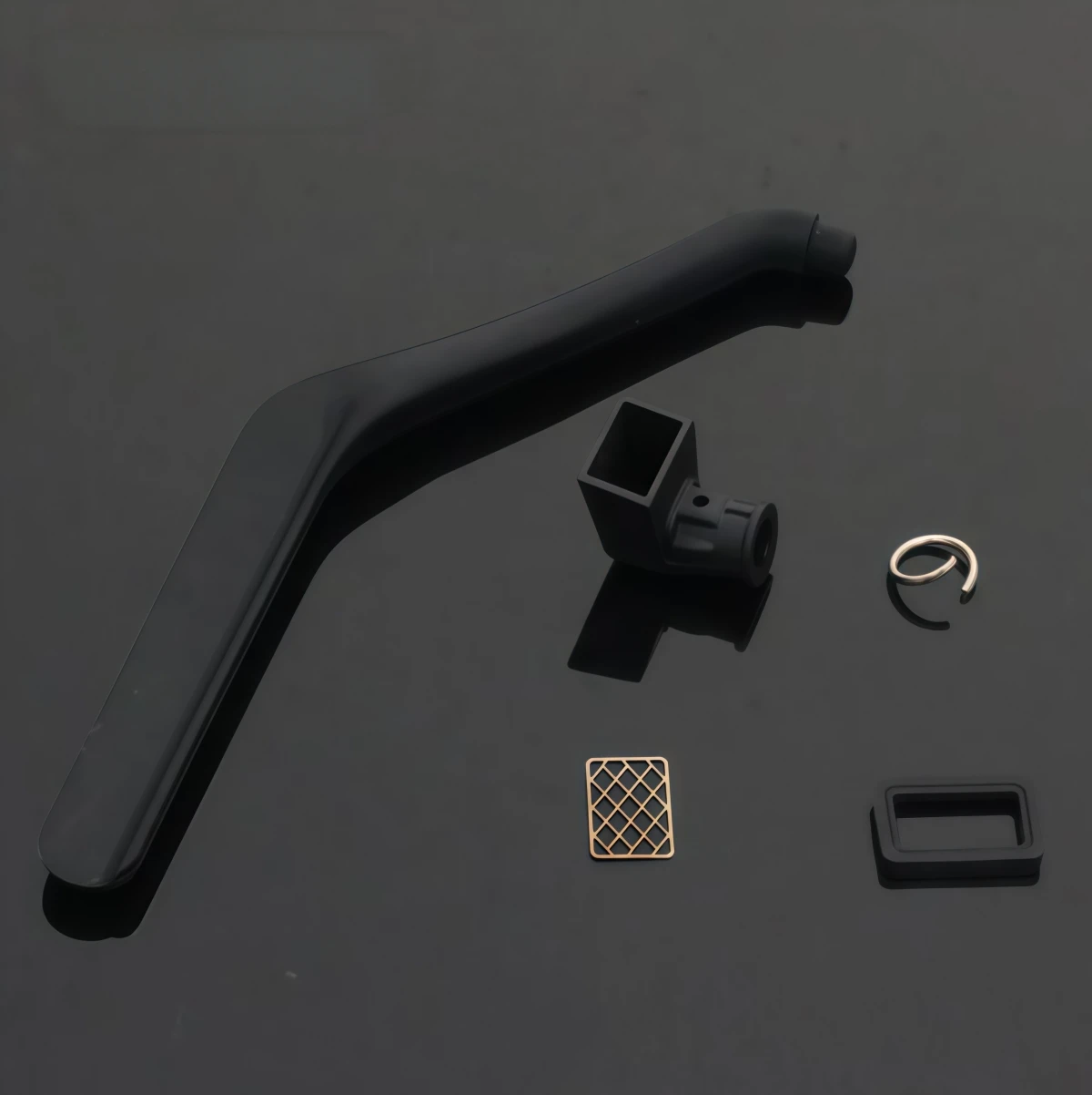 RCRUN Rubber Safari Snorkel Air Intake For 1/10 RC Tamiya Bruiser RC4WD TF2 Hilux Crawler Body Upgrade Parts
