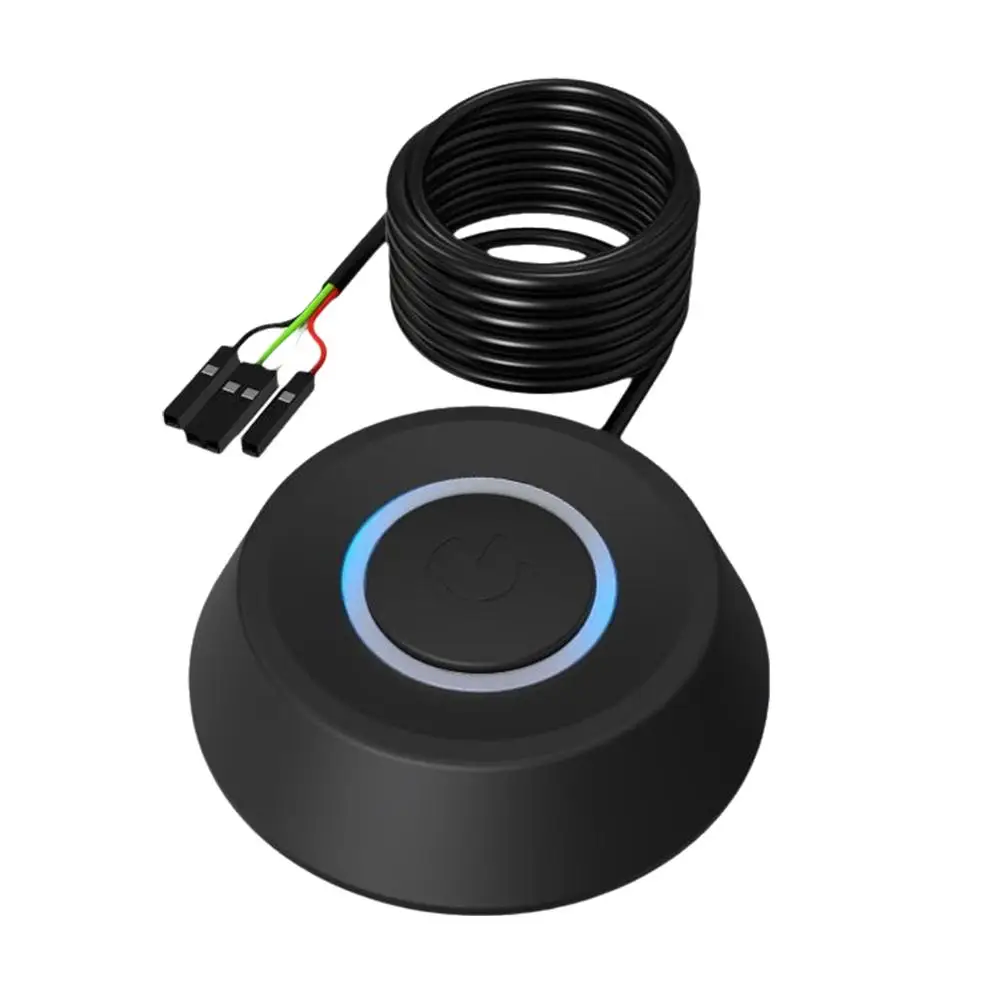 

1.8m Pushbutton Desktop Computer Switch PC Motherboard External Start Power On/Off Button Extension Cable For Desktop Computer