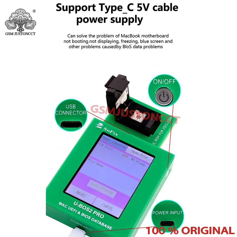 SOFIX U-BOS2 Pro مساعد البيانات لماك بوك 2008 إلى 2020 iMac MacBook Pro Air UEF BIOS قاعدة البيانات أداة إصلاح النسخ الاحتياطي للقراءة والكتابة #2