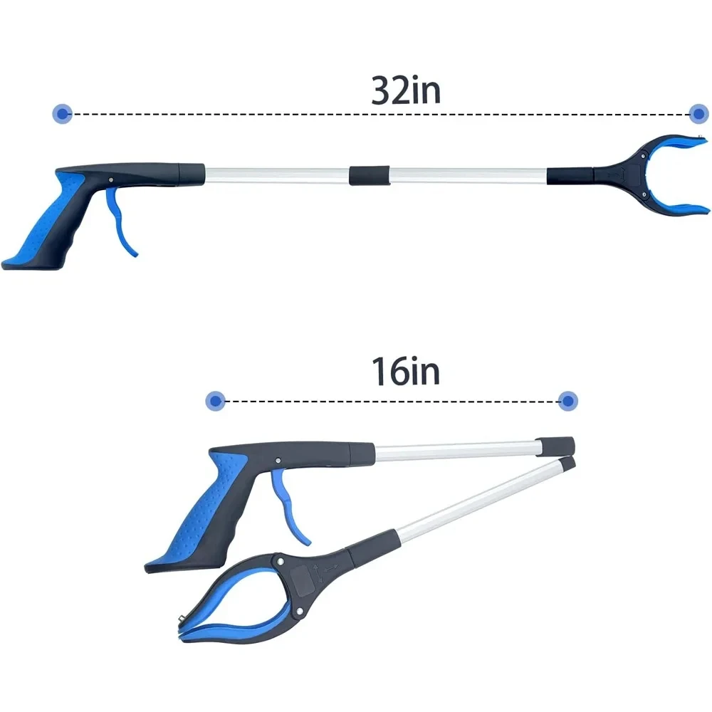 Garbage Picker Gripper With 360 ° Rotating Clip 32 Inch Lightweight Heavy-Duty Elderly Gripper Elderly Grabbing Tool