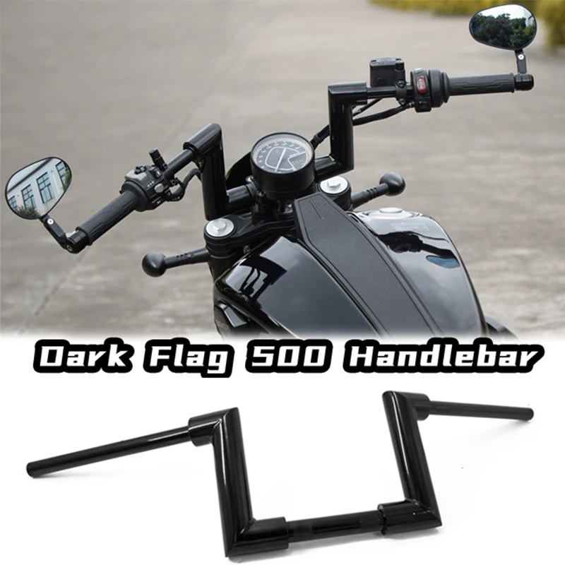 

Motorcycle Handlebars Sharp Sheep Horn Style Ape Hangers Handlebar Ape Hanger Handlebar Gloss Black Hand Bar for Dark Flag 500