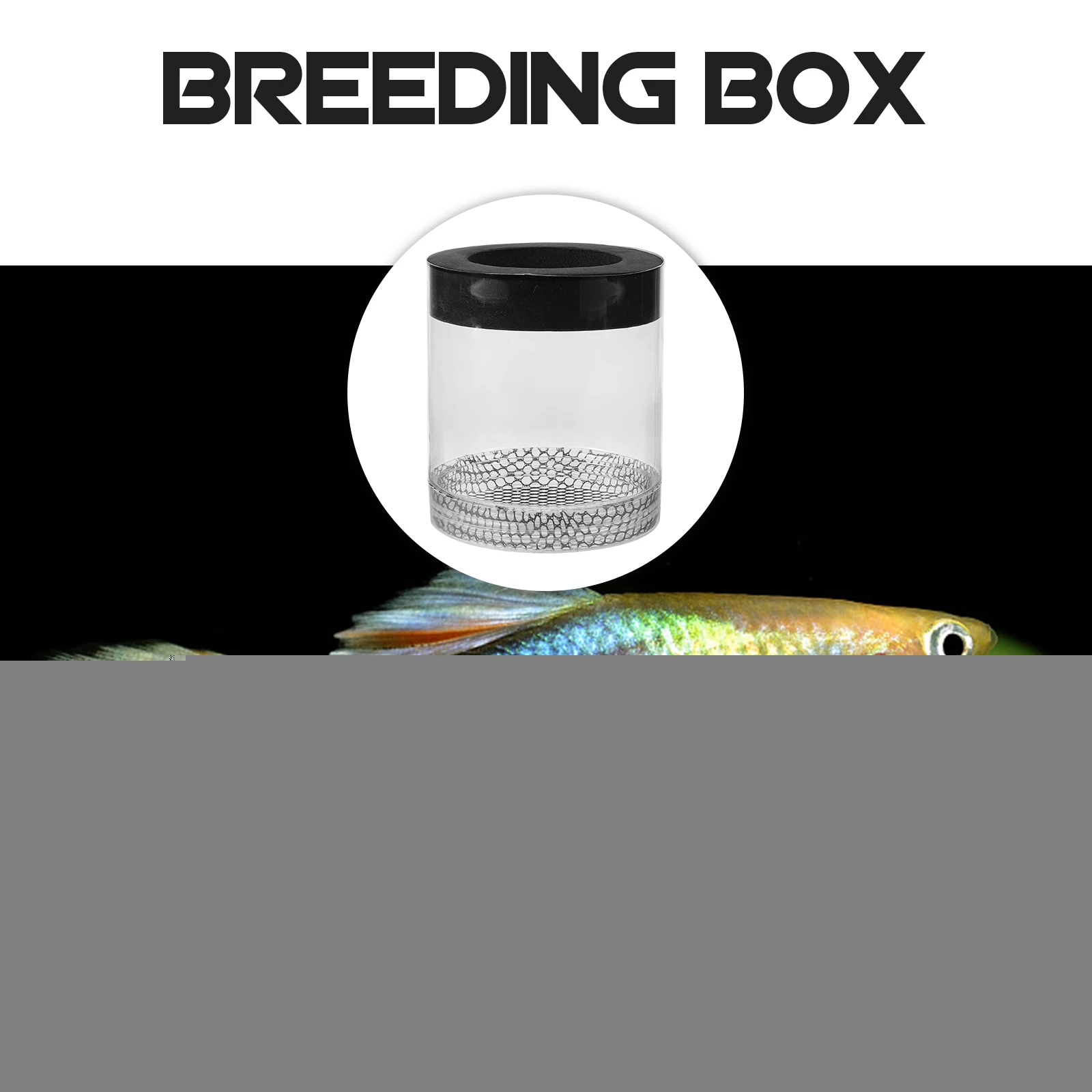 

Guppy Breeding Tank Baby Fish Hatchery Aquarium Box Separator Nylon Isolation Case Transport Container Fry Nursery Safe
