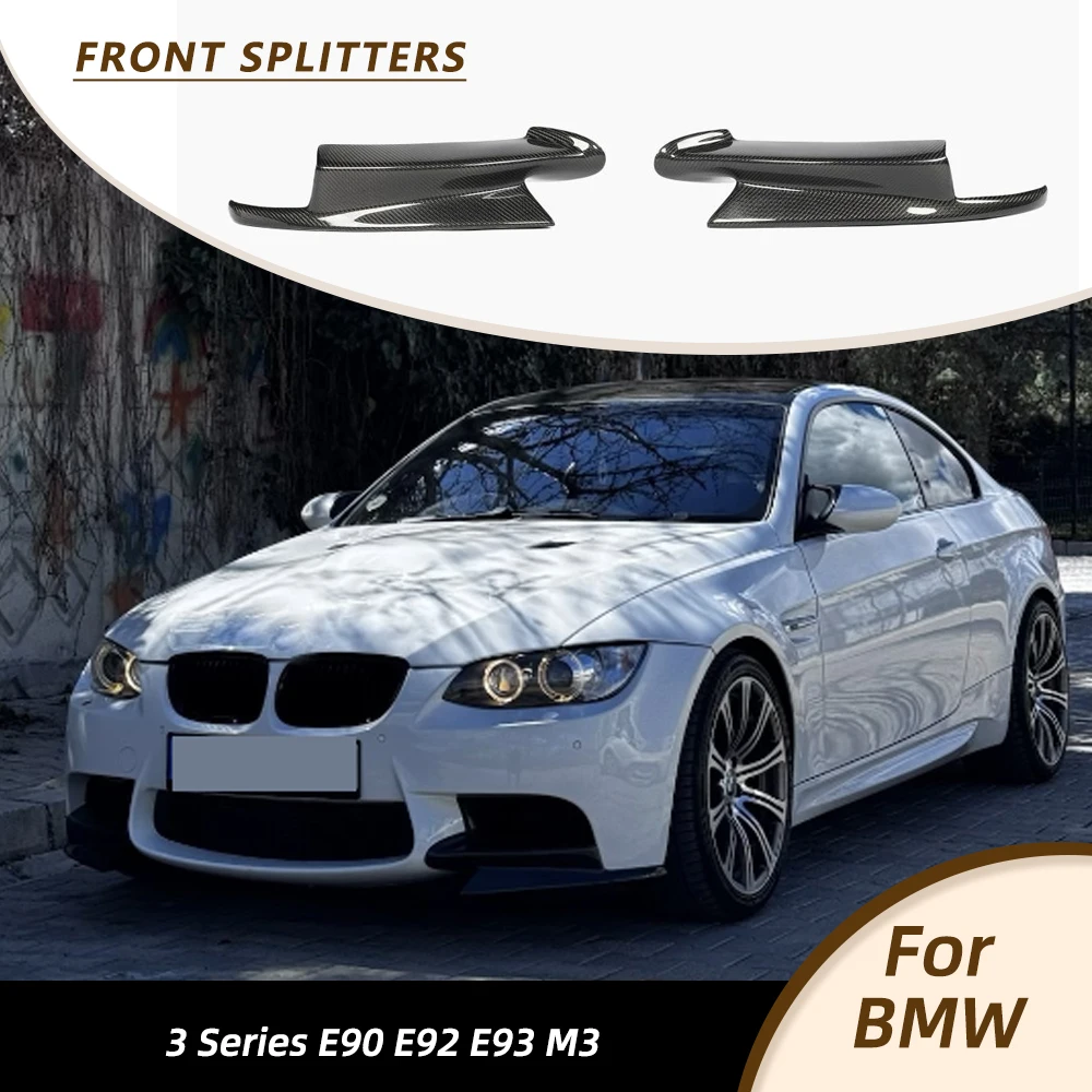 

Car Front Bumper Splitters Lip Side Aprons for BMW 3 Series E92 E90 E93 M3 2008-2014 FRP Car Front Racing Body Kits Carbon Fiber
