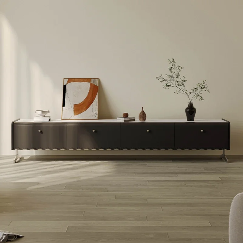 Minimalist Wood Tv Stands Cabinets Modern Living Room Luxury Designer Tv Table Aesthetic Organizer Muebles Trendy Furniture
