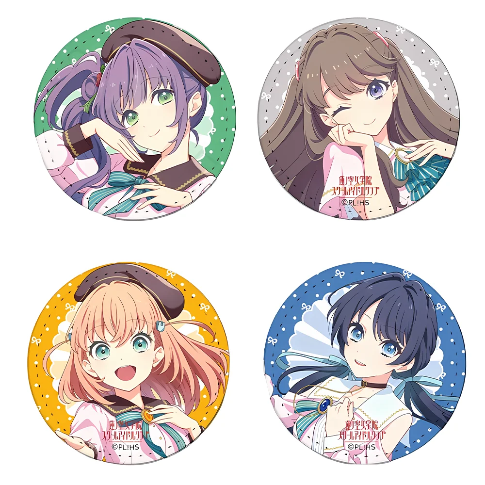 LoveLive! Hasunosora 58mm Badge Kaho Hinoshita&Sayaka Murano Bag Decor Cosplay Accessory Birthday Gift