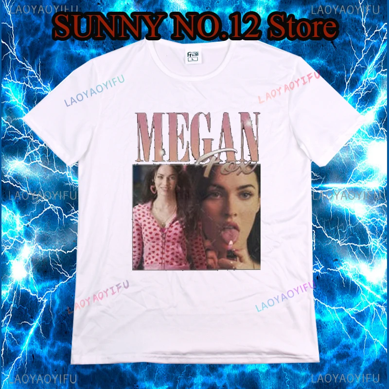 Layera8 Hot selling Retro Megan Fox Fashion T-shirt