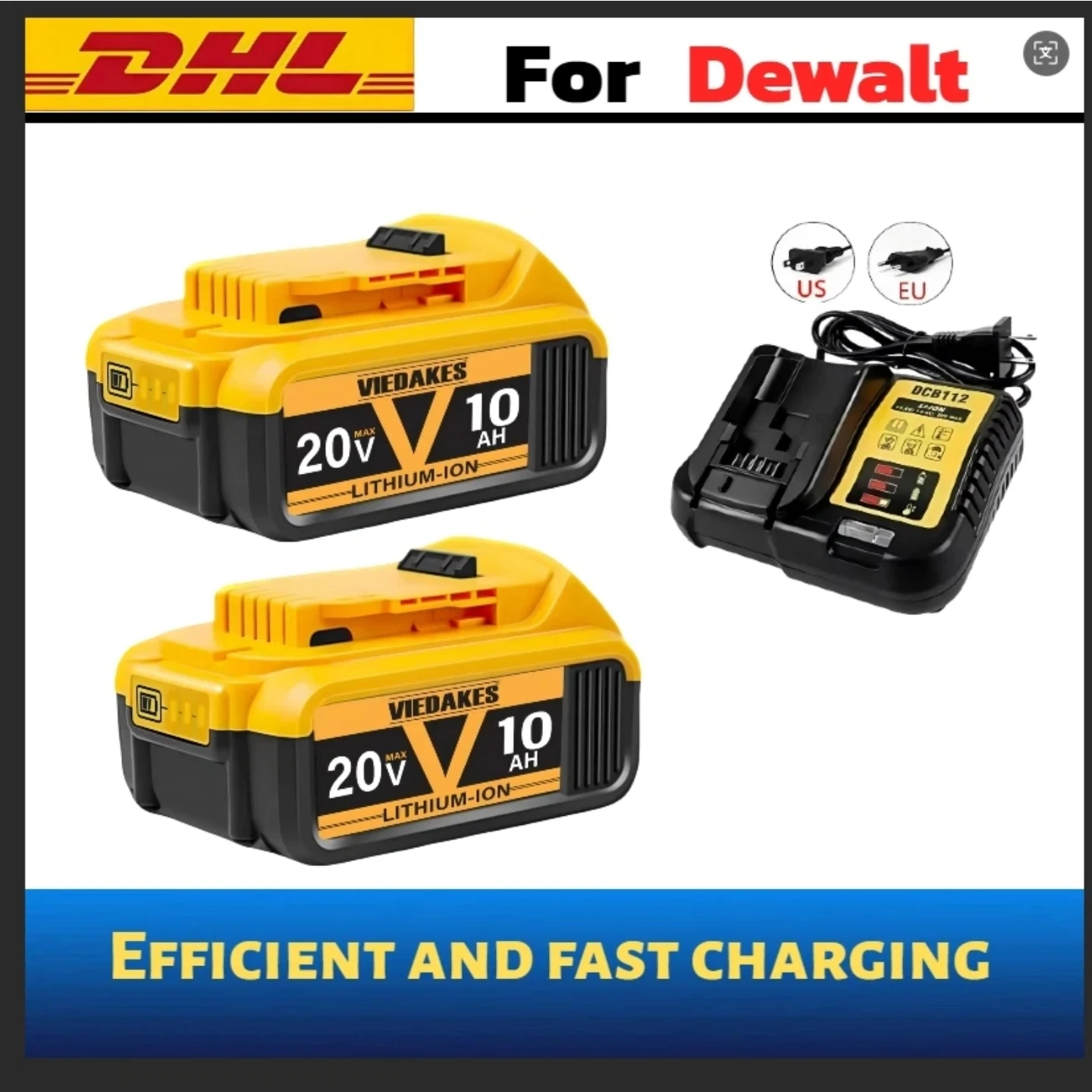 

For DeWalt 20V 8/10/12AH Li-ion Battery for DeWalt DCB547-XJ DCB200/DCB201 for Flexvolt Tool Batteries Replacement Battery