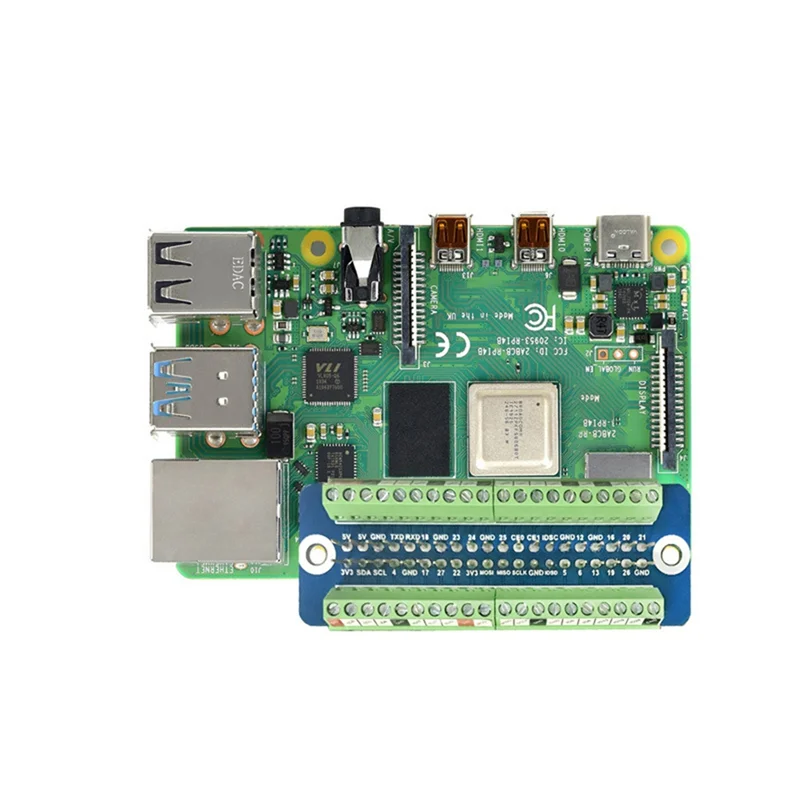 

Прочная плата расширения Raspberry Pi GPIO Breakout Плата расширения для Raspberry Pi 4B, плата расширения Breakout Raspber