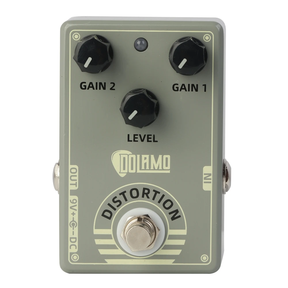 

Dolamo D-5 Distortion Guitar Effect Pedal True Bypass Twin Gain Controls for High and Low Distortion Guitar Parts & Accessories