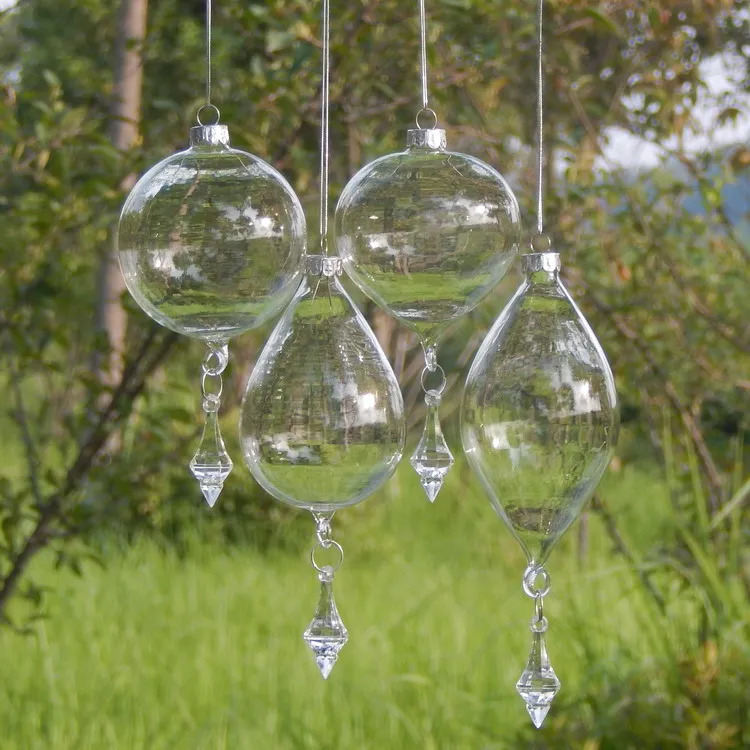 Christmas transparent glass ball decorative pendant