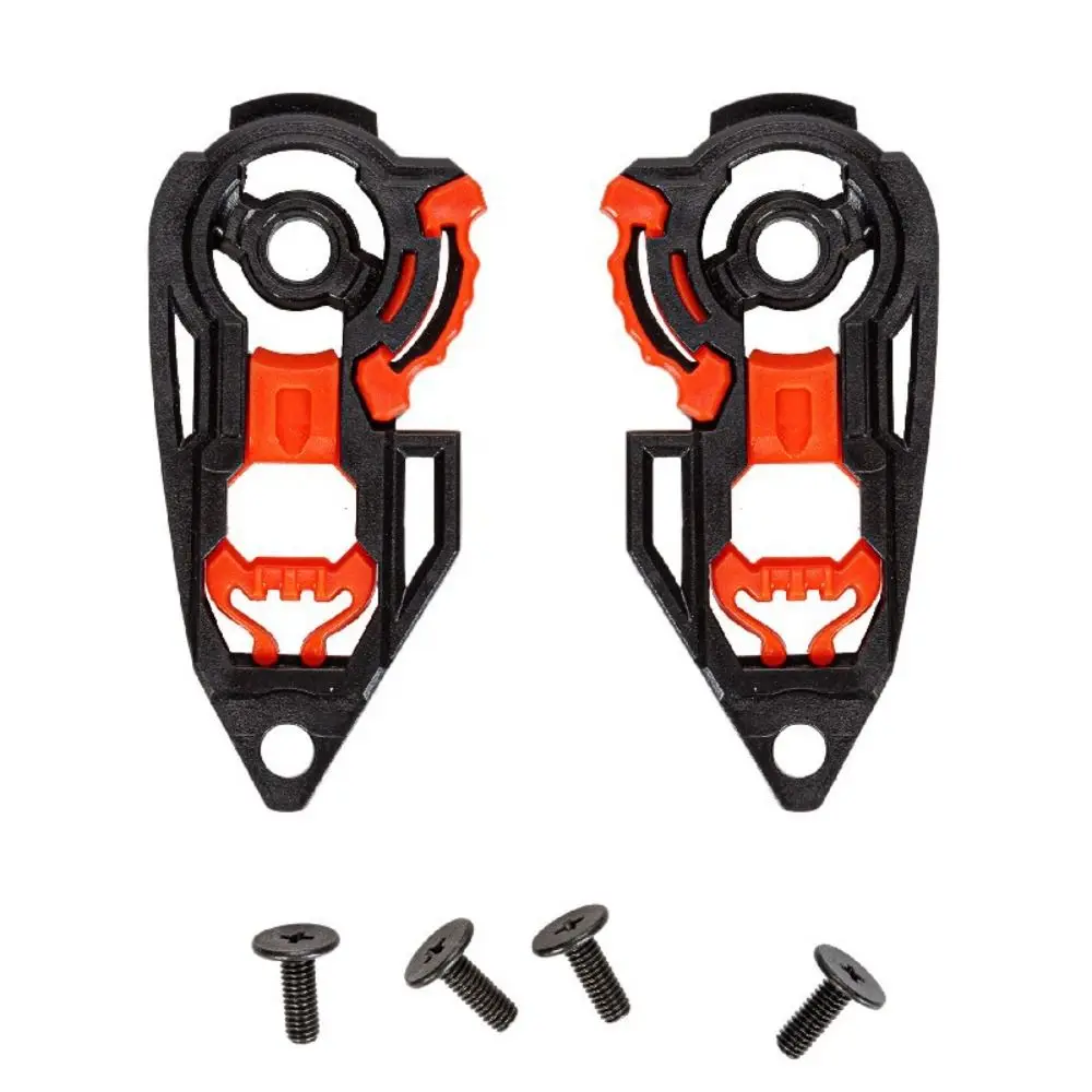 Nose Protector Helmet Visor Base Lock 1 Pair Durable Capacete Shield Lock PC with Screw Gear Base Plates for K1 K3SV K5 Riding
