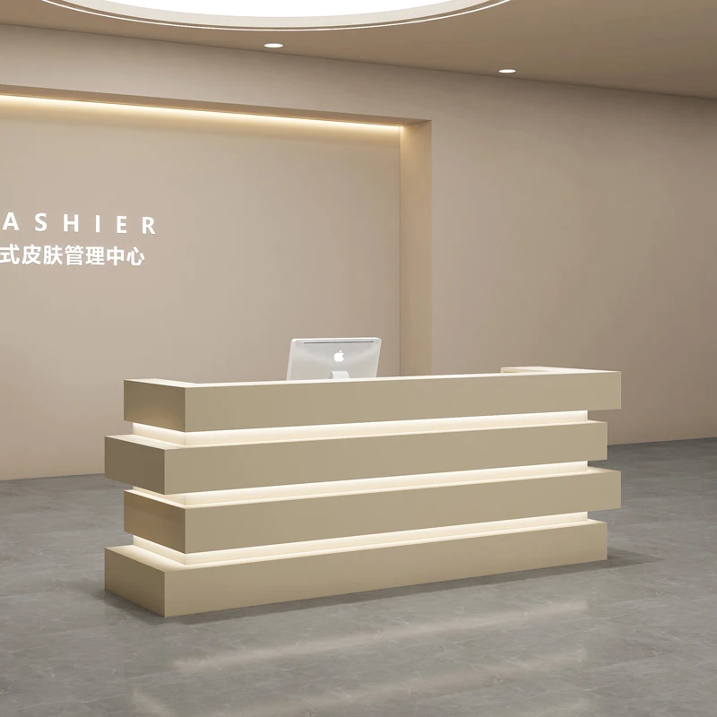 

Modern Simplicity Reception Desk Nordic Stylefront Cafe Desk Reception Counter Beauty Comtoire De Magasin Bar Furniture