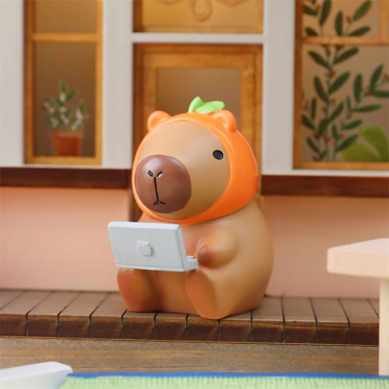 Nowy kapibara pudełko z niespodzianką zwierząt Kapibara rysunek zabawki pudełko z niespodzianką akcja Kawaii Model prezent urodzinowy
