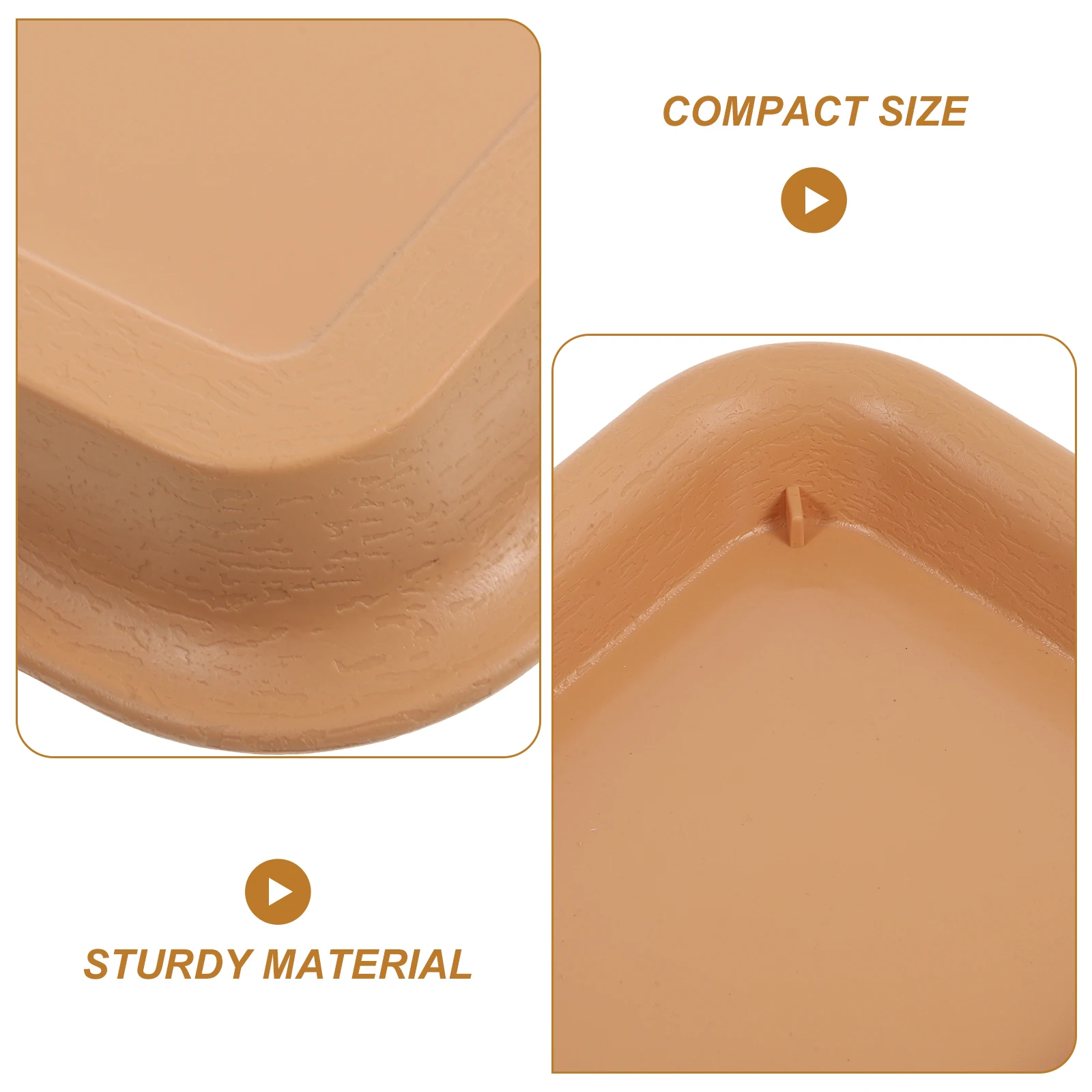 

3pcs Rectangular Flowerpot Trays Planter Saucer Water Tray For Bonsai Indoor Outdoor Plastic Plant Plate Durable Pot Tray Clean