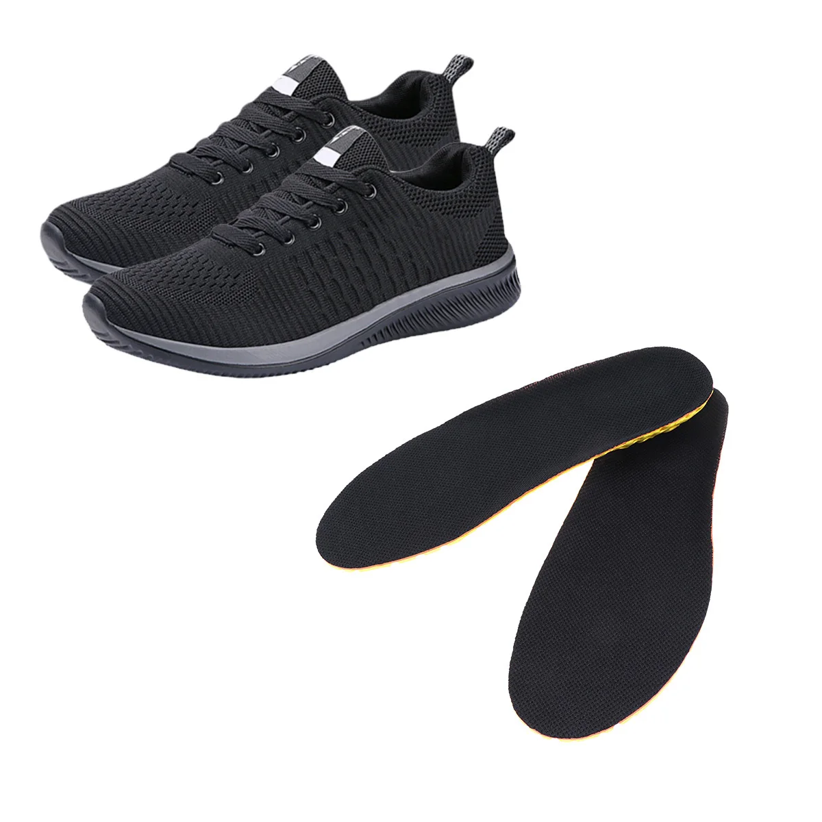 1 Pair Sports Insoles 41-42 Shock Absorption Sweat Deodorization Breathable Comfortable Insert For Running Basketball Cycling