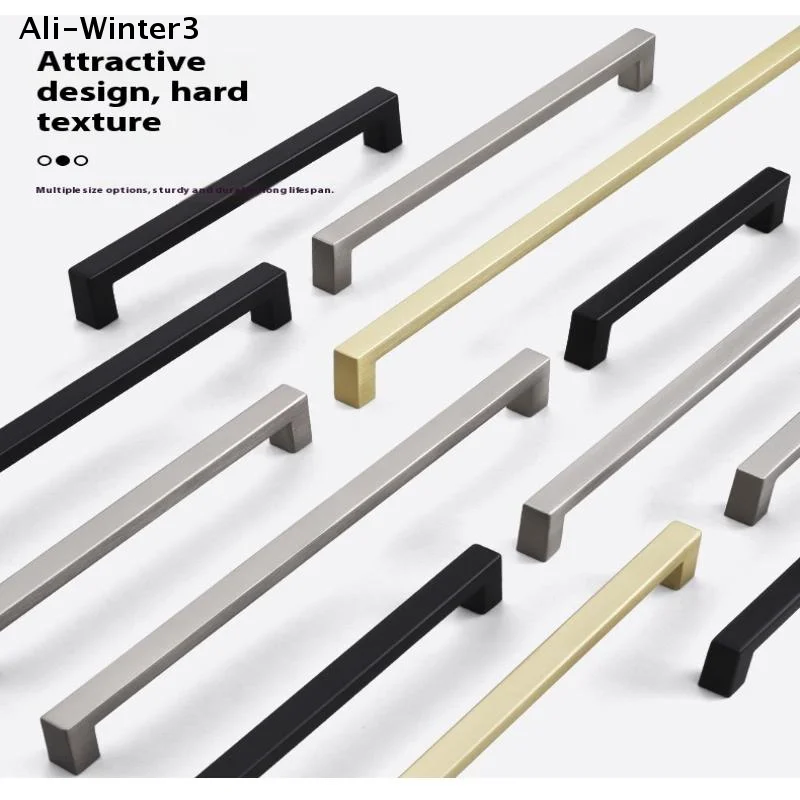 【Wtr3】()1Pc Metal DIY Furniture Hardware Cabinet Handles 10-33CM Closet Drawer Cupboard Pull Door Knobs Handle Replacement