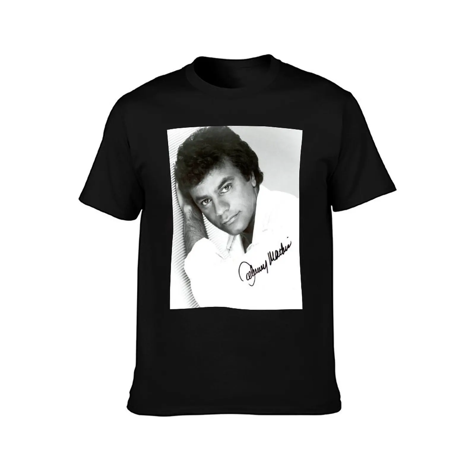 johnny mathis autograph T-Shirt summer 2025 Louboutins summer shirt mens workout shirts