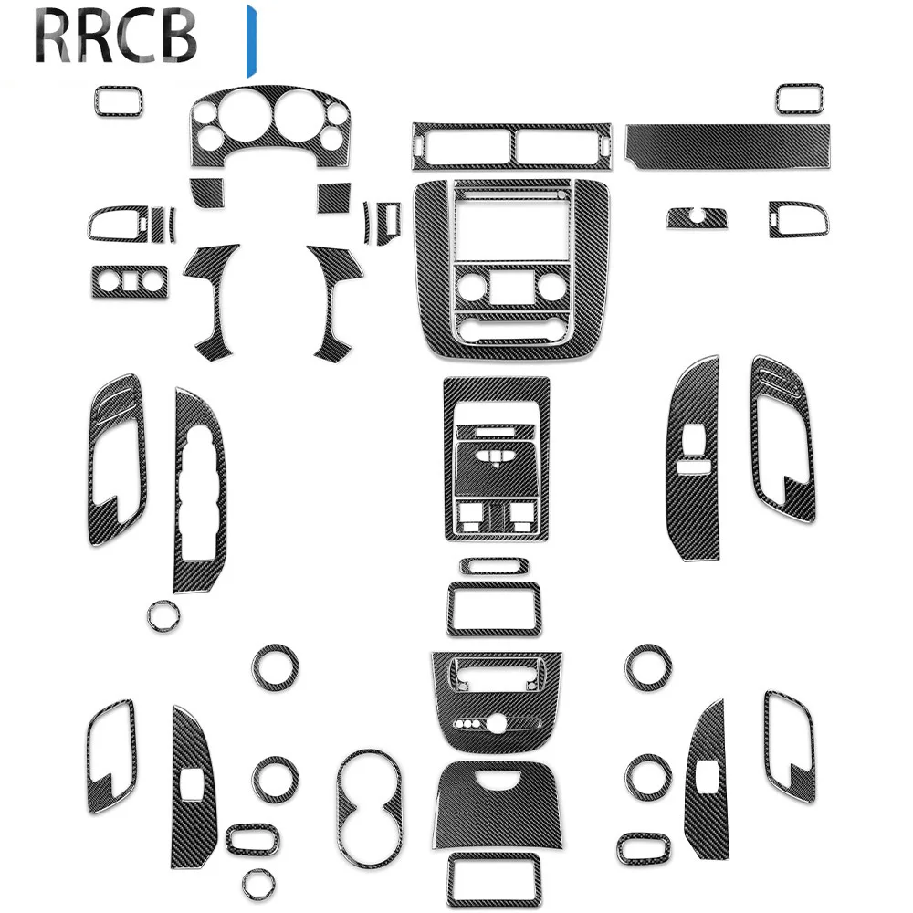 

For Chevrolet Silverado LTZ 2007-2013 Real Carbon Fiber Car Central Control Sticker Auto Interior Accessories