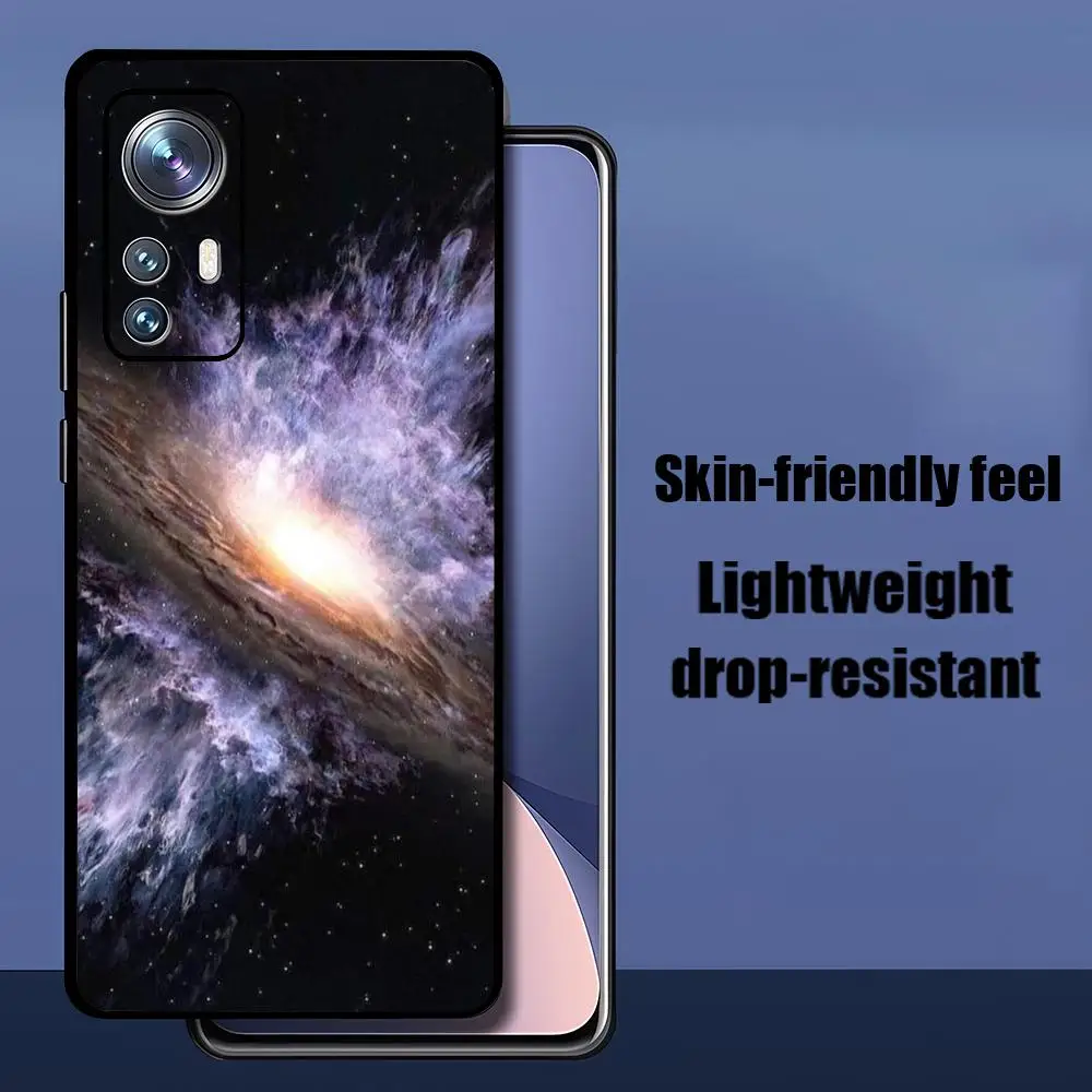 Real Galaxies Shocking Phone Case For Xiaomi Redmi Note 15 14T 13Lite 12S 5g 4g Pro Plus Soft Case Black Full Protect