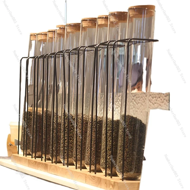 Tea Display Cans, Milk Tea, Tea Displays, Iron Shelves, Coffee Storage Bean Cans, Bar Counter Display Shelves