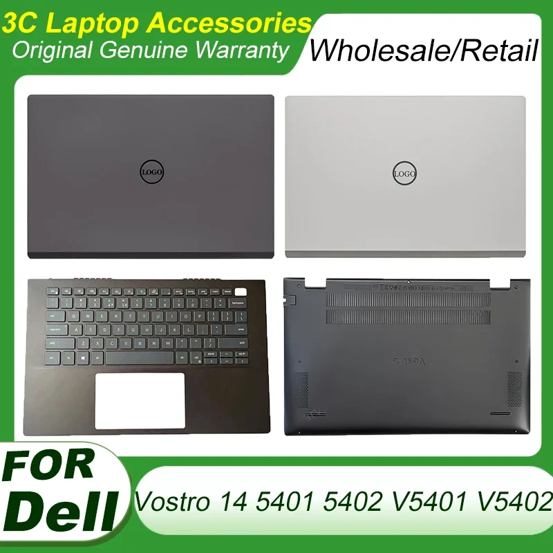 

New For DELL Vostro 14 5401 5402 V5401 V5402 Laptop LCD Back Cover Palmrest Upper Keyboard Top Case Bottom Cover 02H8GP 03J9MW