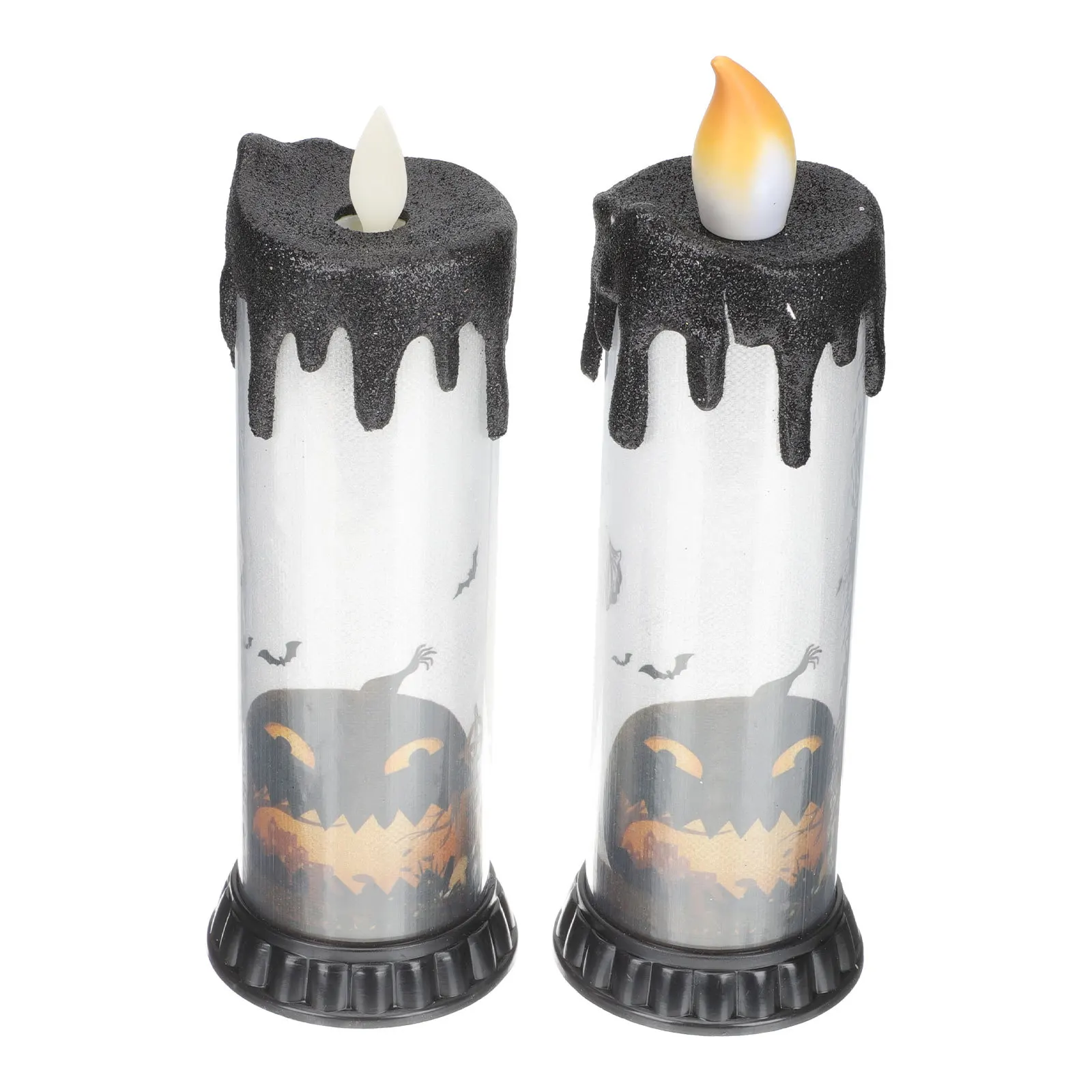 2 pçs halloween lágrima gota led tealight criativo lâmpada decorativa para festa em casa dia das bruxas luz sem chama