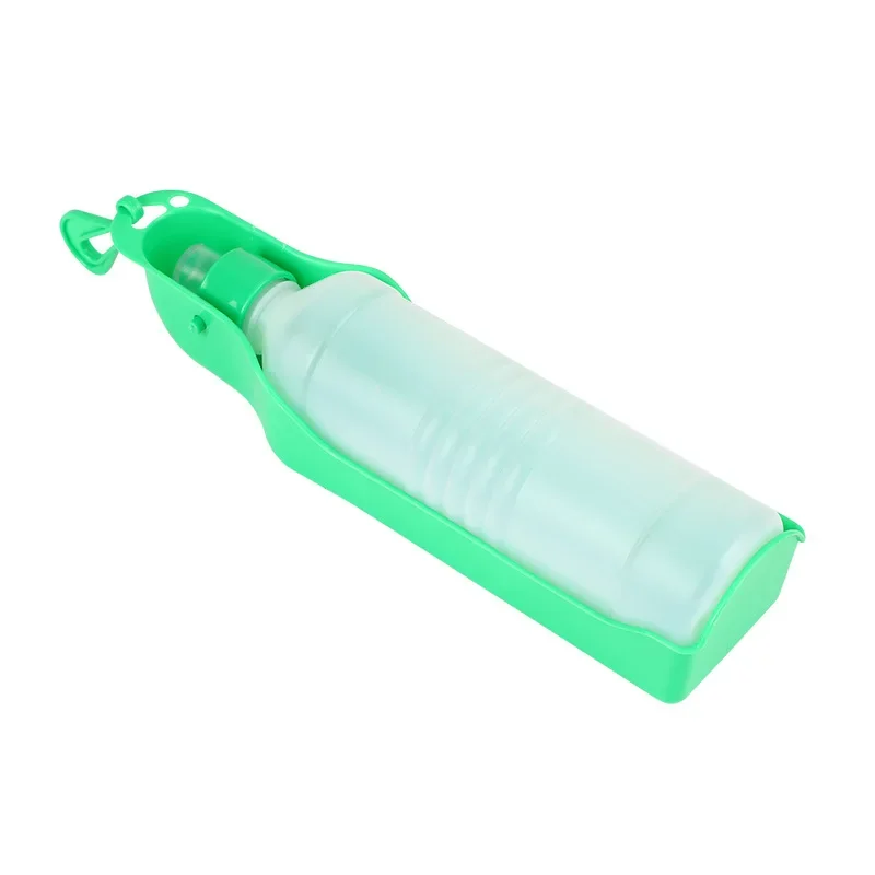 Plastic Portable Water Bottle for Pets, Outdoor Travel Drinking Water Feeder Bowl, Foldable Dog Bowls, 250ml, 500ml