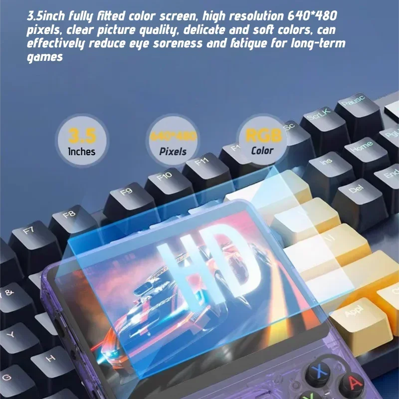 128GB R36S Retro Handheld Video Game Console Linux System 3.5 Inch IPS Screen Portable Pocket Video Player 64GB Games Boy Gift