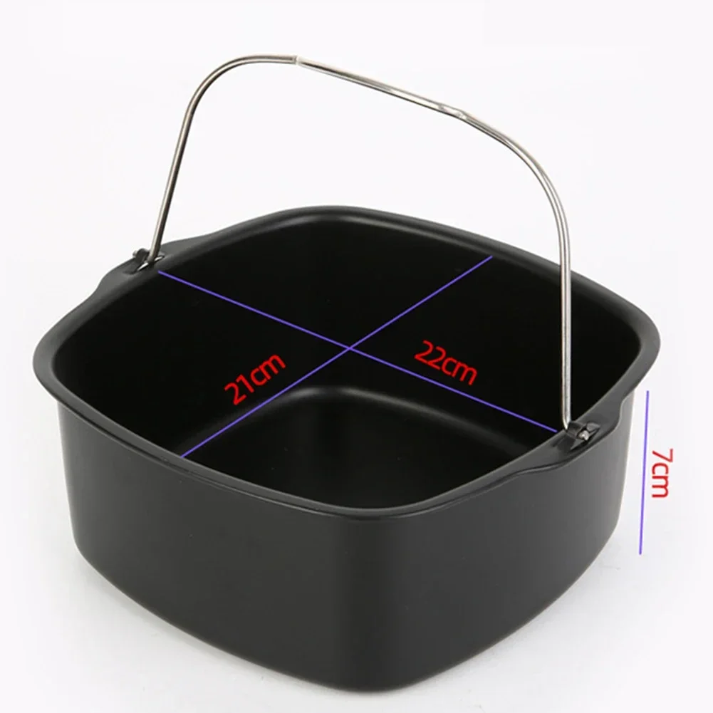 7/8 Inch Non-stick Coated Aluminium Staal Cake Bakplaat Mand Airfryer Voor Keuken Ovenschaal Air Friteuse accessoires