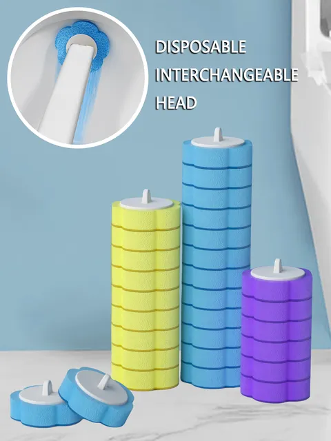 Disposable Toilet Brush Heads for Quick, Hassle-Free Cleaning