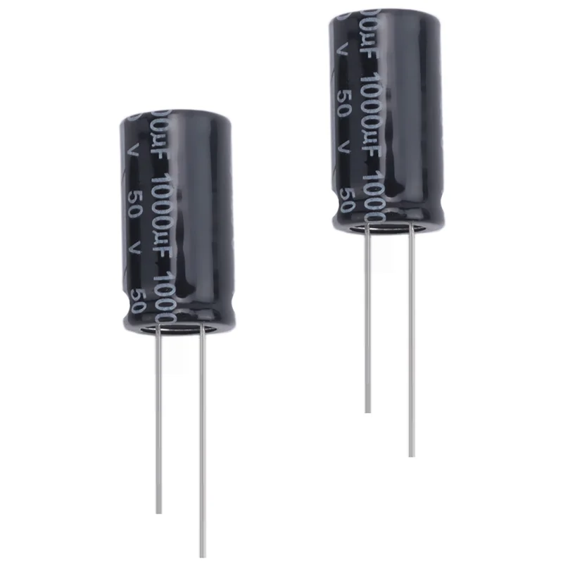 【NUOVO】 Condensatori elettrolitici in alluminio da 20 pezzi 1000Uf 50V 13X25mm neri