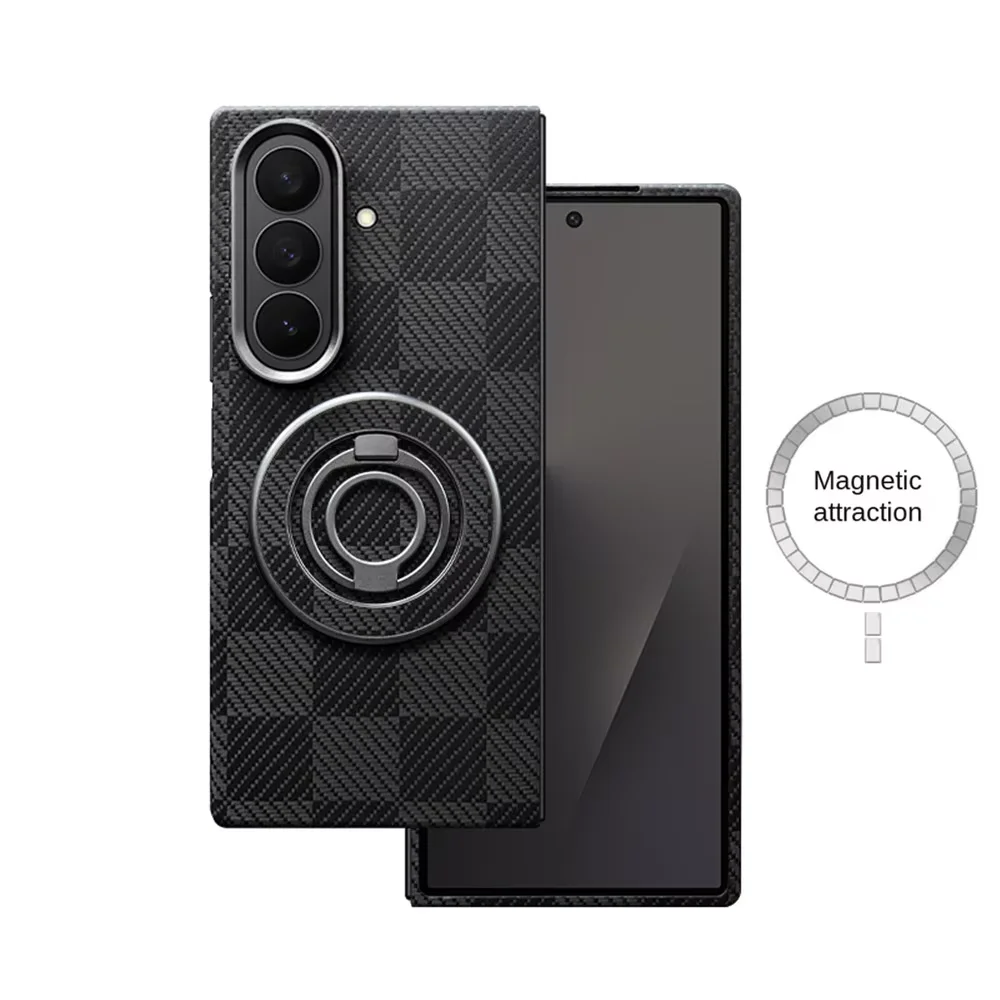 For Samsung Z Fold 8 wide 7 8 Ultra 100% Thin Carbon Fiber Kevlar Folding Phone Case Luxury Magnetic ultra-thin protective cover