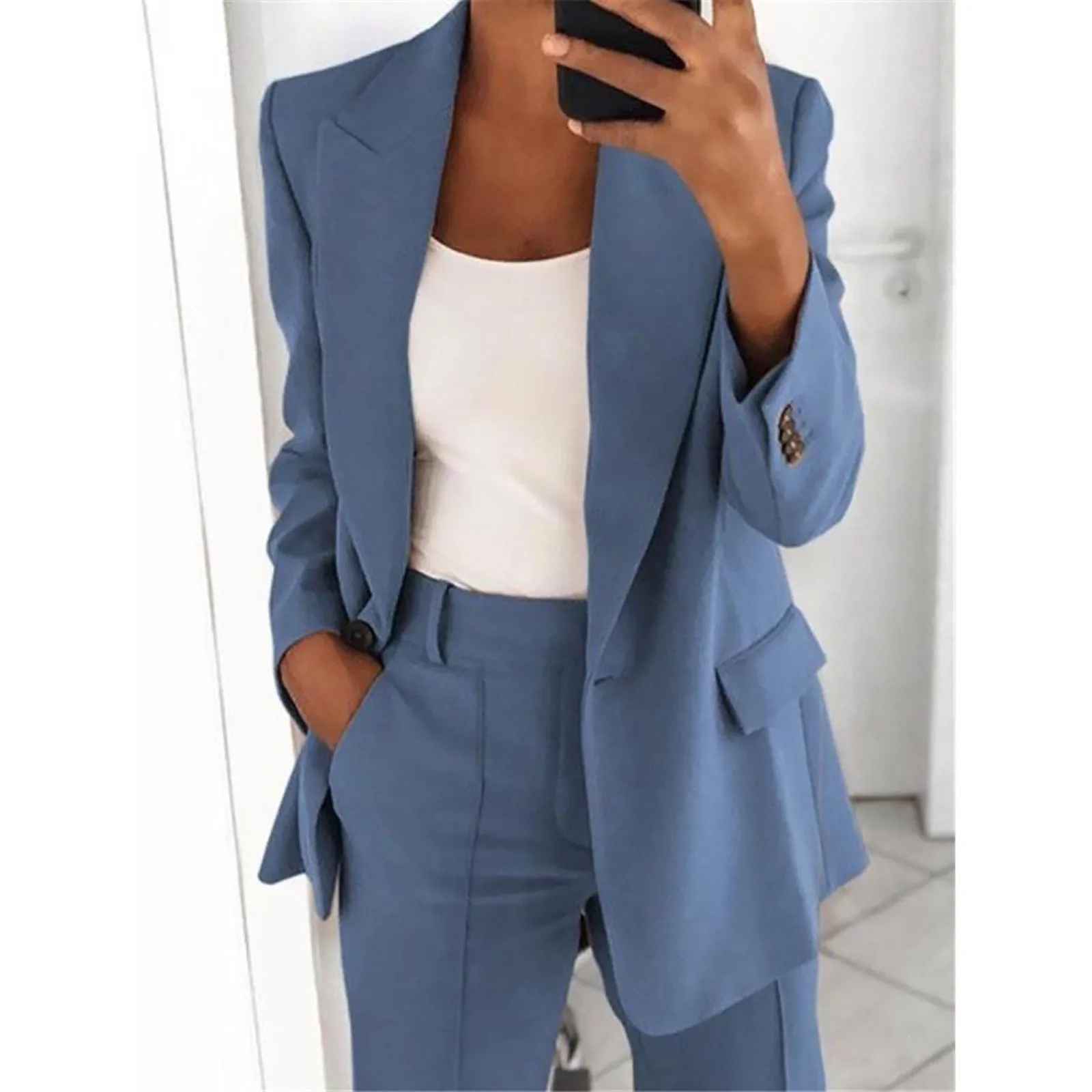 Women\'s Work Wear Business Suit Autumn Spring Jacket Fashion Oversize New Jacket Long Sleeved Cardigan Formal Suit Coat Women