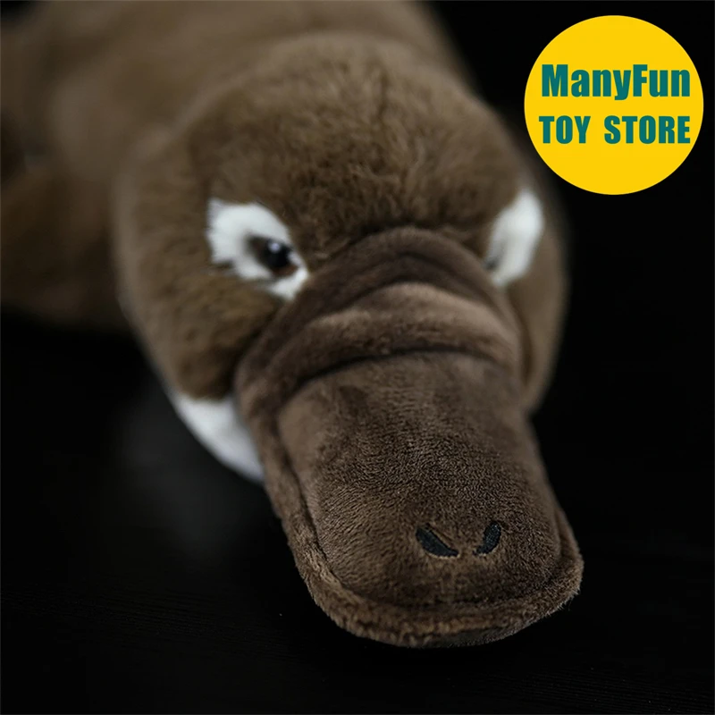 Platypus Plush Toy Realistic Duck-billed Platypus Plushie Lifelike Platypus Stuffed Animal Simulation Doll Toy Gift