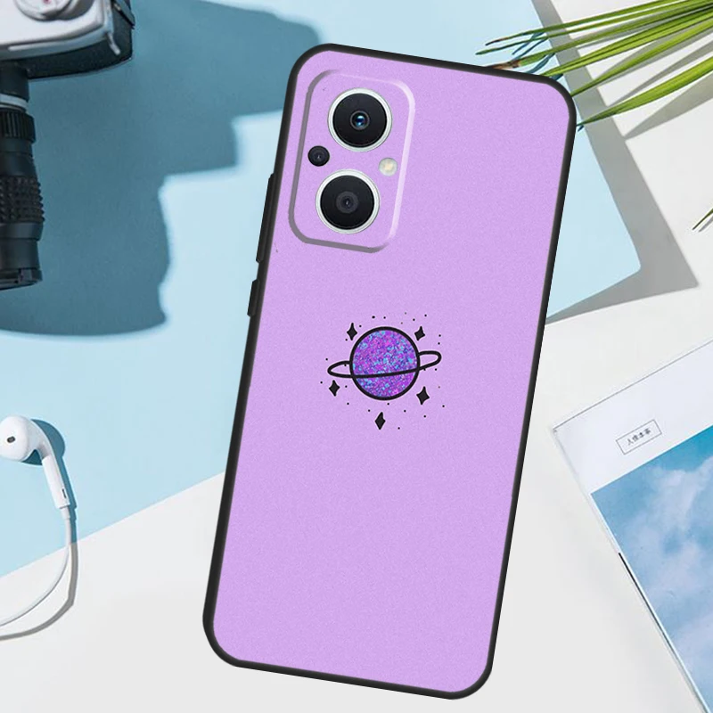 غطاء جمالي أرجواني لهاتف OPPO Reno 14 F 12 11 10 13 Pro 11F 12F 13F 7 8 Lite OPPO Find X8 X6 X5 X9 Pro #6