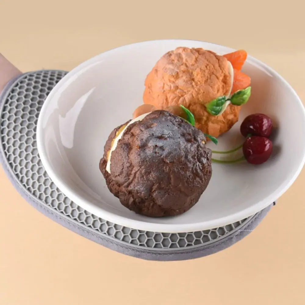 

Multifunctional Anti-scalding Kitchen Oven Gloves Silicone Non-slip Heat-insulated Gloves Heat Resistant Pot Pad Microwave