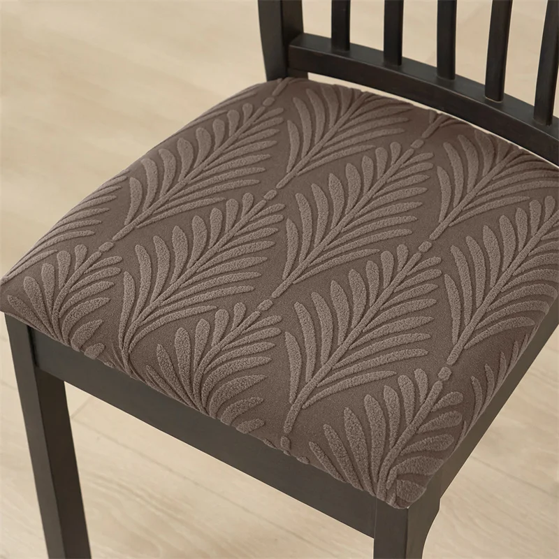 1/4/6 stücke Jacquard Stuhl Sitz Abdeckung Nordic Anti-schmutzig Esszimmer Stuhl Schonbezug Hause Abnehmbare Sitz Fall für Hotel Küche Party – Detail 9