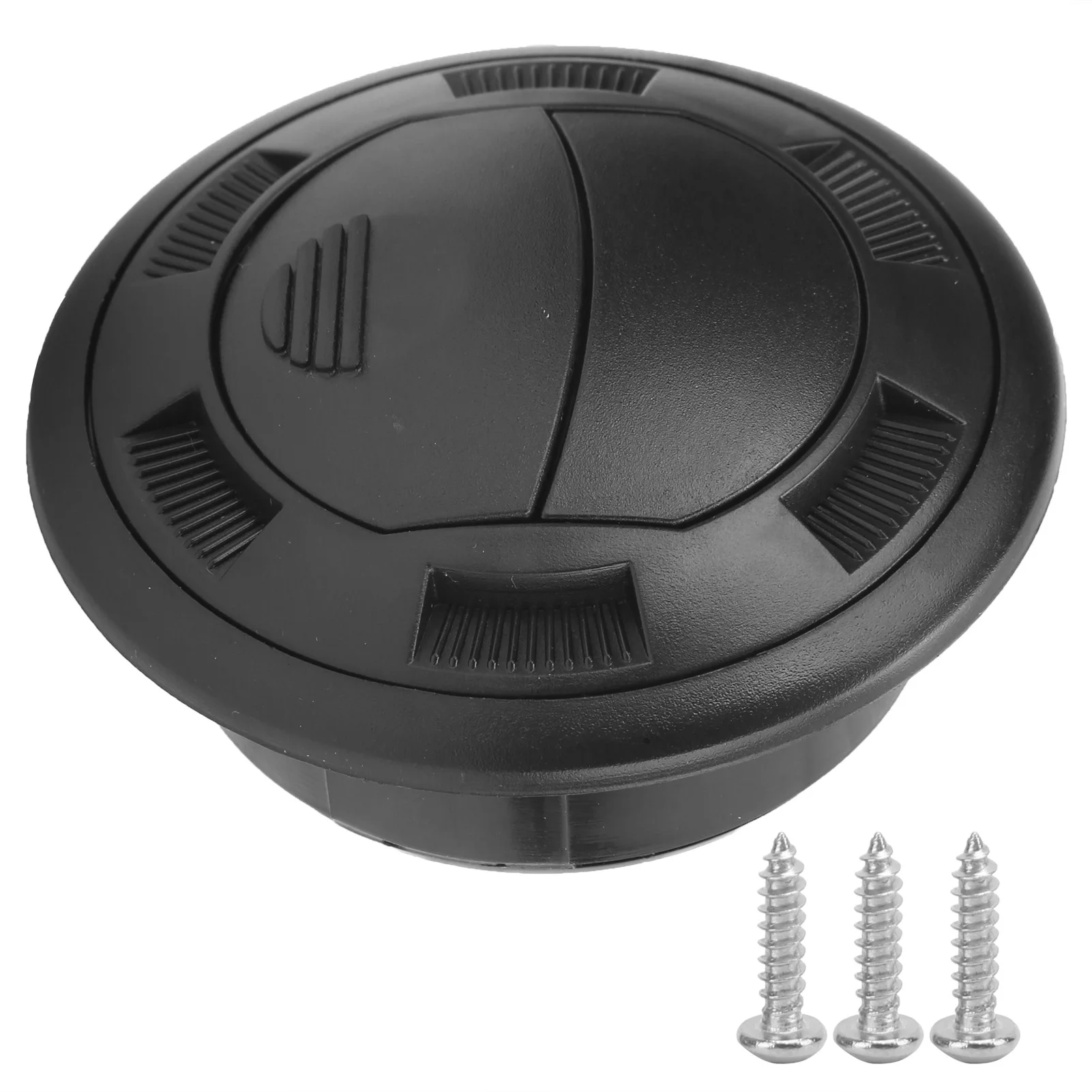 

100/75mm Air Conditioning Outlet with Grille Black Round for Bus RVs Electric Car Bus Air Conditioner Vent