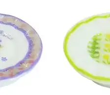 

5pcs Cute Miniature Dollhouse Kitchen Dish Flower Plate For Doll Accessories For Kids Toy