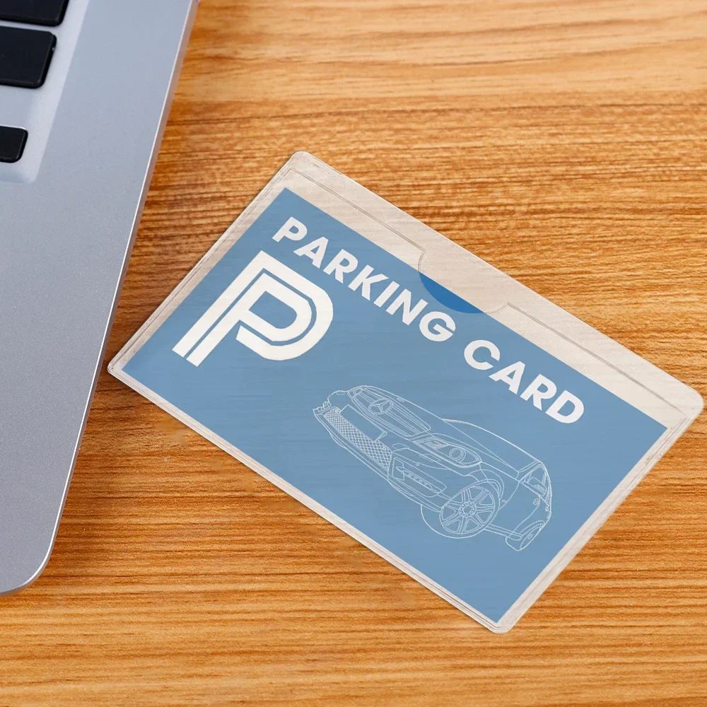 Porte-carte Transparent Pour Pare-brise De Voiture, Ensemble D