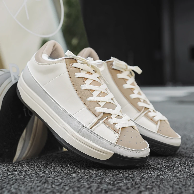 Zapatos originales para hombre, zapatillas deportivas de otoño para correr, suela gruesa, antideslizantes, informales, vulcanizados, tablero informal versátil de alta gama sh