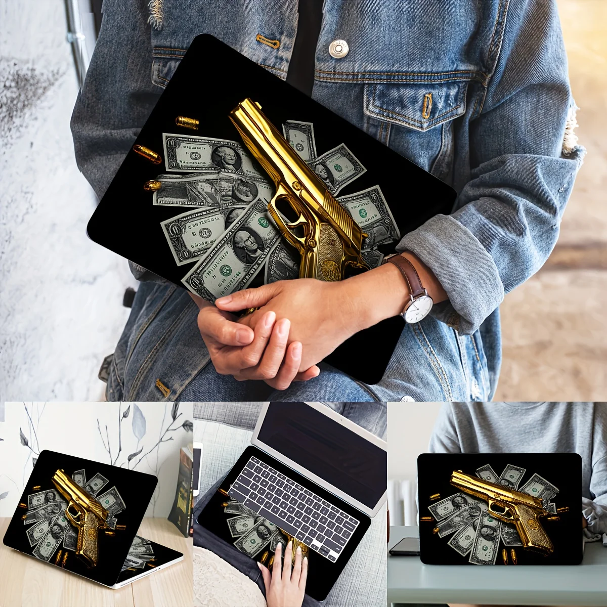 2 piece Laptop Art Sticker Protective Case Universal Netbook Skin Sticker Cannot Be Repeated Using Tian's Laptop Skin Sticker