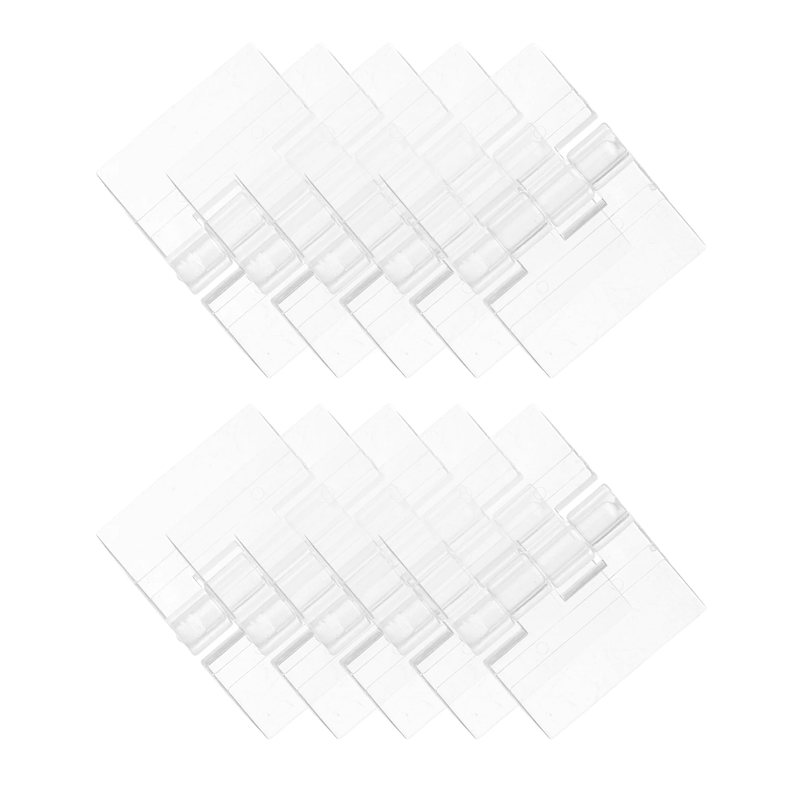 

10 Pcs Acrylic Hinge Small Hinges for Crafts Cabinet Doors Drawer Glass Door Transparent Material Multifunctional Secure