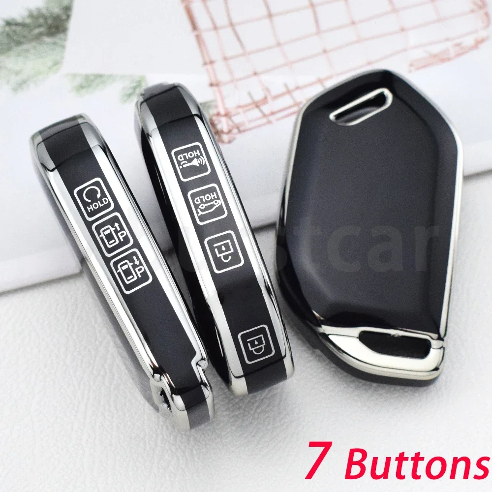 For Kia Sorento Morning Ev9 for Kia Picanto Ev9 2024 TPU Car Key Case Cover Potector Shell Fob Holder Accessories